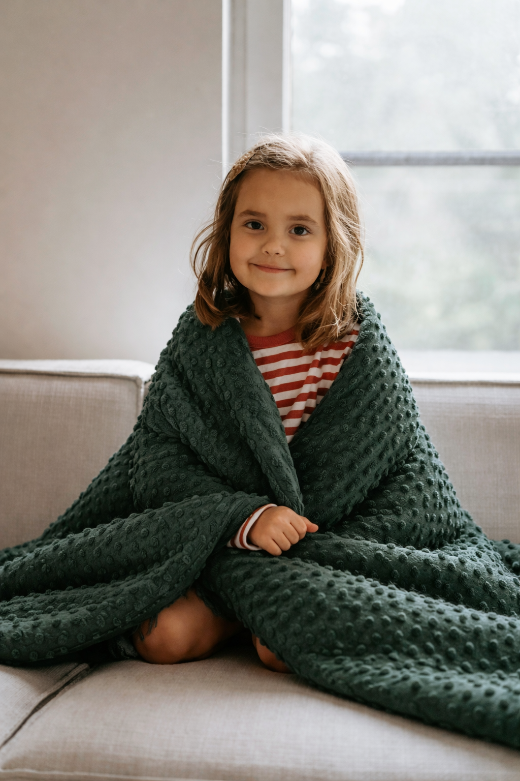 CalmCloud Coco Comforting Weighted Blanket, 3 lb
